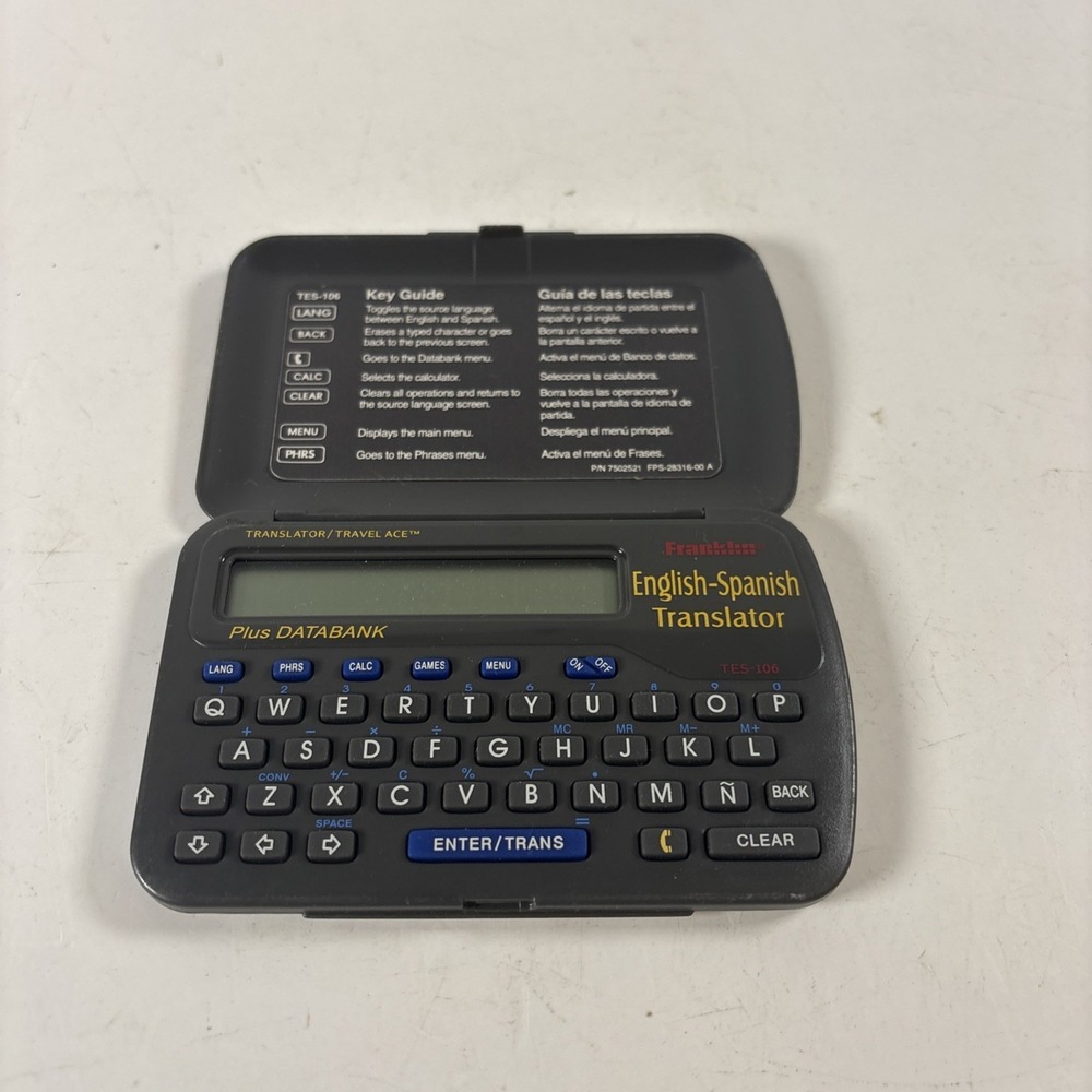 Franklin Tes-106 English-Spanish Translator Travel Ace